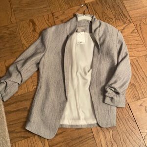 H&M blazer in denim tweed color